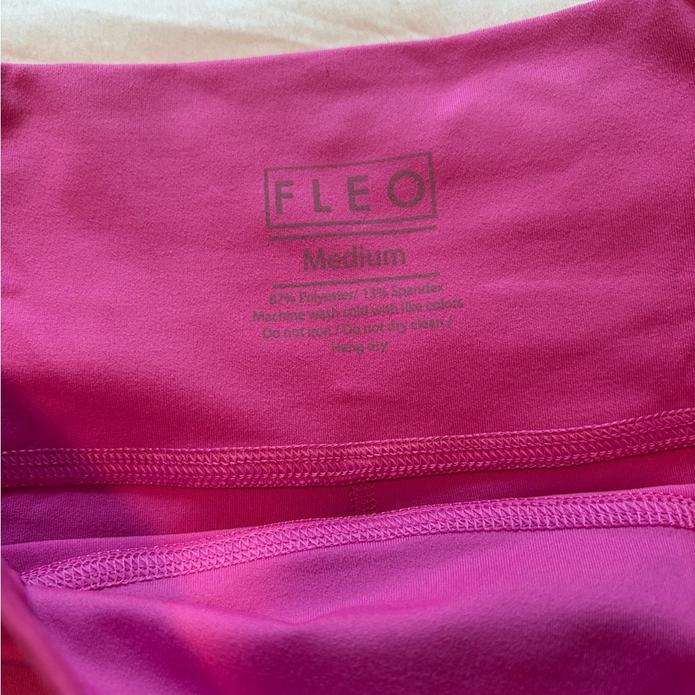 Fleo Women's Vibrant Pink Athletic Shorts - Picture 3 of 4